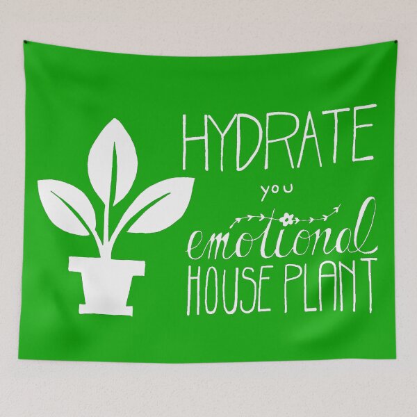 Item preview, Hydrate you emotional Houseplant designed and sold by Rowan-artist.