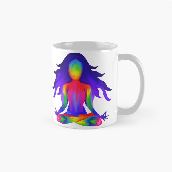 Item preview, Rainbow Yoga Half Lotus Pose designed and sold by Deborah Camp.