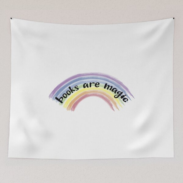 Item preview, Books are magic rainbow designed and sold by CamilaDavison.