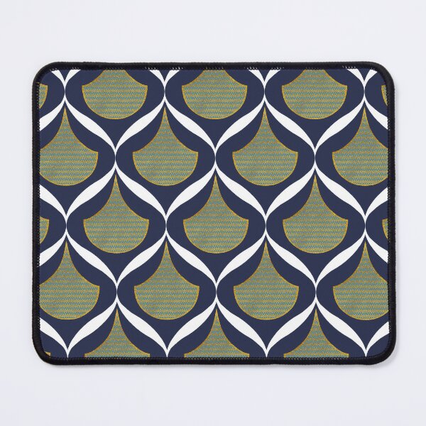 Item preview, Moroccan Ogee Pattern Gold Filigree White Ribbon 1.0 designed and sold by Old Urban Farmhouse Design Studio.