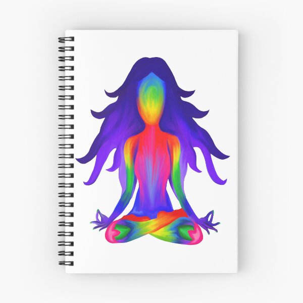 Item preview, Rainbow Yoga Half Lotus Pose designed and sold by Deborah Camp.