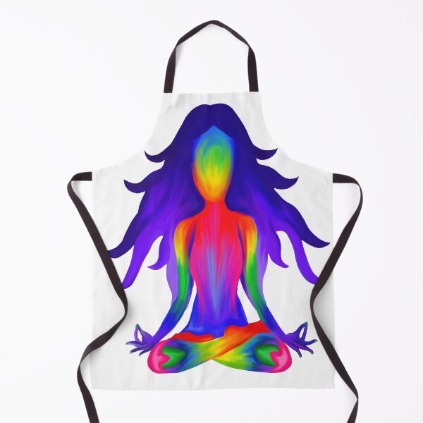 Item preview, Rainbow Yoga Half Lotus Pose designed and sold by Deborah Camp.