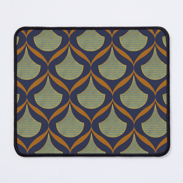 Item preview, Moroccan Ogee Pattern Gold Filigree Orange Ribbon 1.1 designed and sold by Old Urban Farmhouse Design Studio.