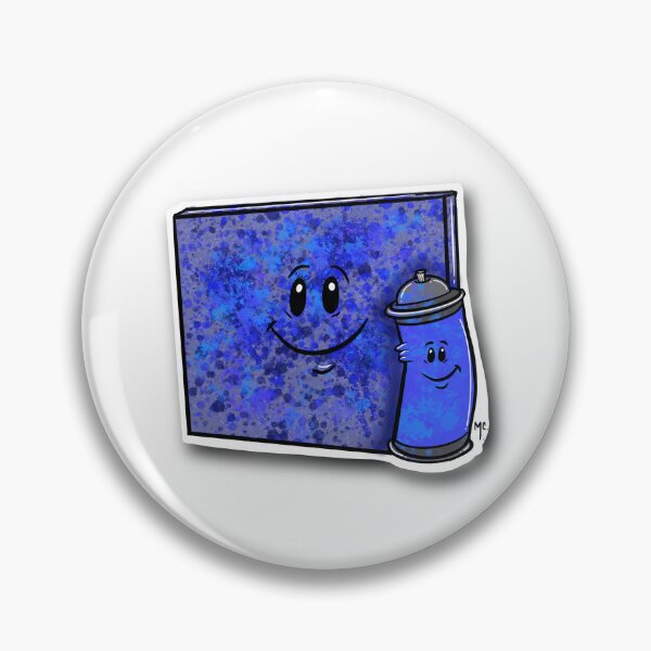 Item preview, Blue spray paint and canvas designed and sold by MichelleCrystal.