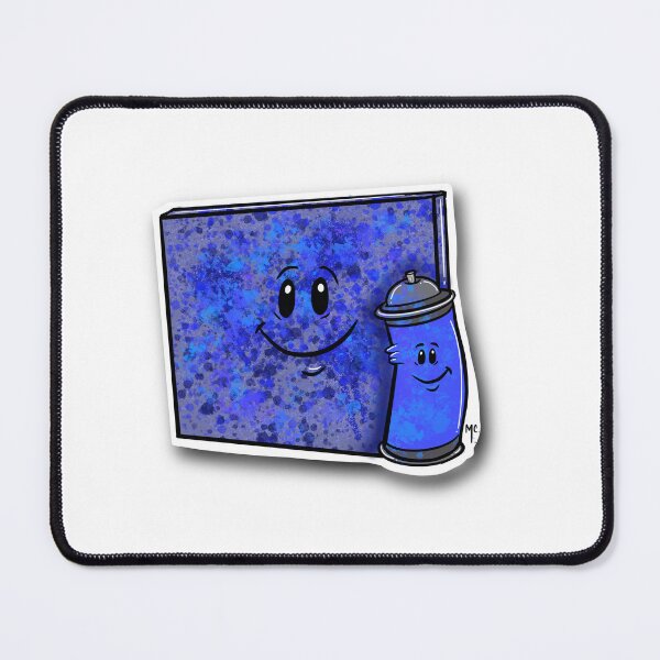 Item preview, Blue spray paint and canvas designed and sold by MichelleCrystal.