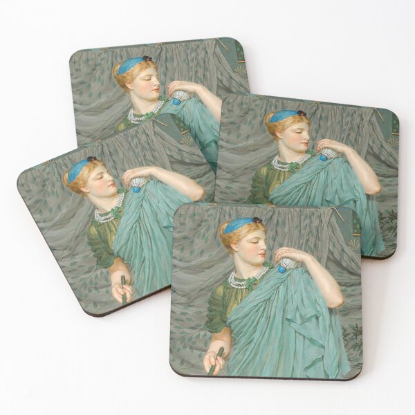 Item preview, Battledore (1868–1870) painting Albert Joseph Moore High resolution designed and sold by TeeARTHY.