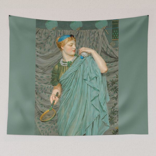 Item preview, Battledore (1868–1870) painting Albert Joseph Moore High resolution designed and sold by TeeARTHY.