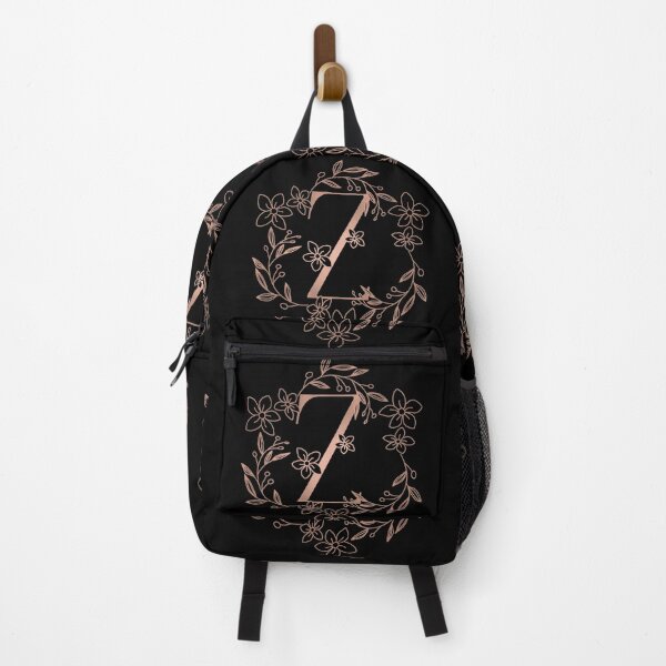 Item preview, Cute Rose Gold Floral Monogram Z designed and sold by ModernStyleBoho.
