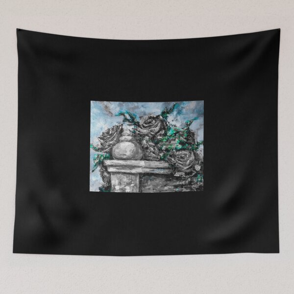 Item preview, Bush with red roses, edited oil painting by Marina Daniluka, #4 designed and sold by MariDaniArt.