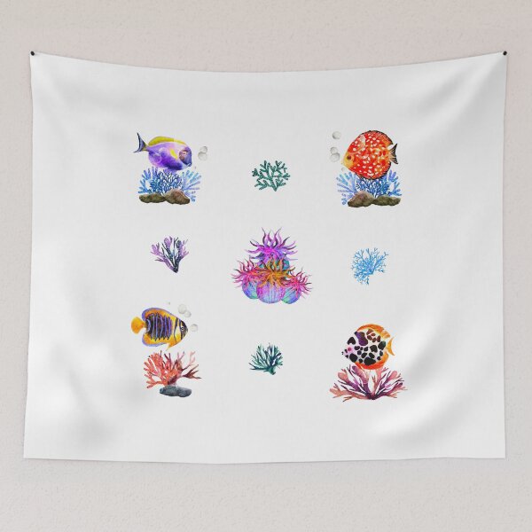 Item preview, Tropical Fish, Coral and Seaweed  designed and sold by silviaol.