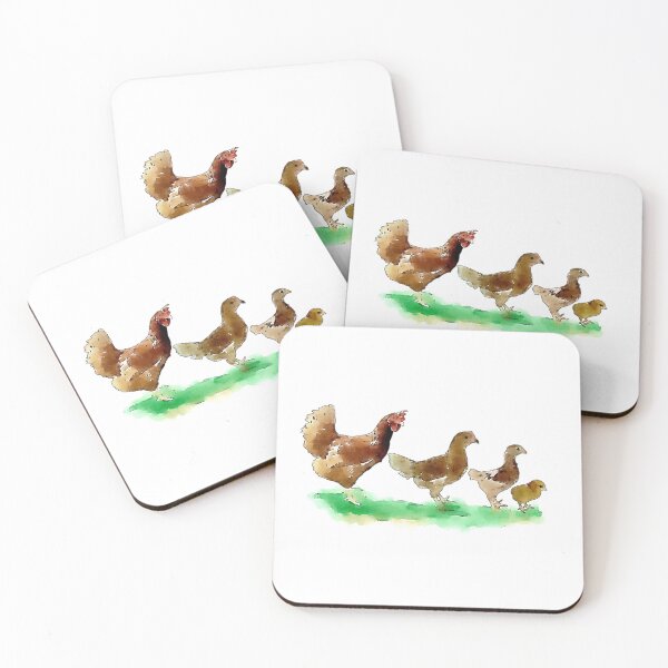 Item preview, Conceptual Art Design. Layer Brown Chicken Cycle. Water color Effect Illustration designed and sold by The Commitment.
