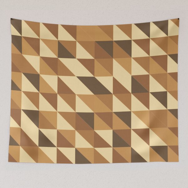 Item preview, Beige,brown home decor, geometric pattern designed and sold by cutecrazytshirt.
