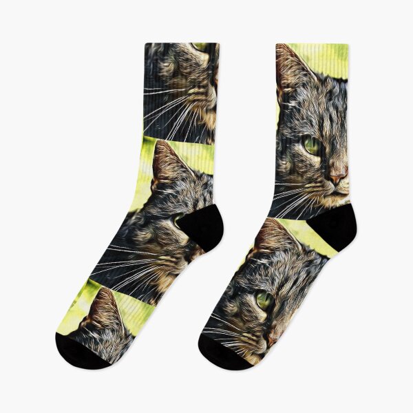 Item preview, Digital portrait of a disapproving cat designed and sold by thalasson.