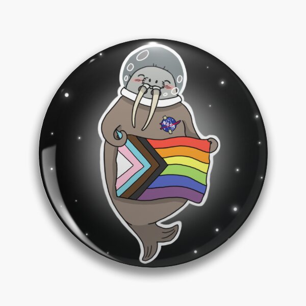 Artikelvorschau, Rainbow Space Walrus entworfen und verkauft von DubiousMerch.