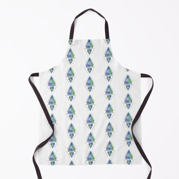 Artikelvorschau, Geometric Triangles - Blue, Indigo, Green entworfen und verkauft von TheeForestFox Shop.