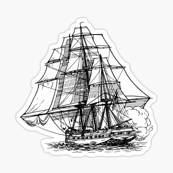 the-ship-without-a-captain-sticker-for-sale-by-aabidmj-redbubble