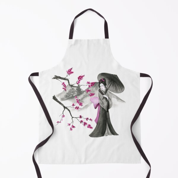 Item preview, Geisha Sakura Flower With Mountain designed and sold by gani-75.