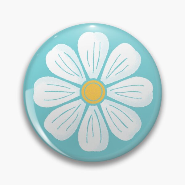 Item preview, Bold Retro Daisy on Aqua designed and sold by SarahDCreative.