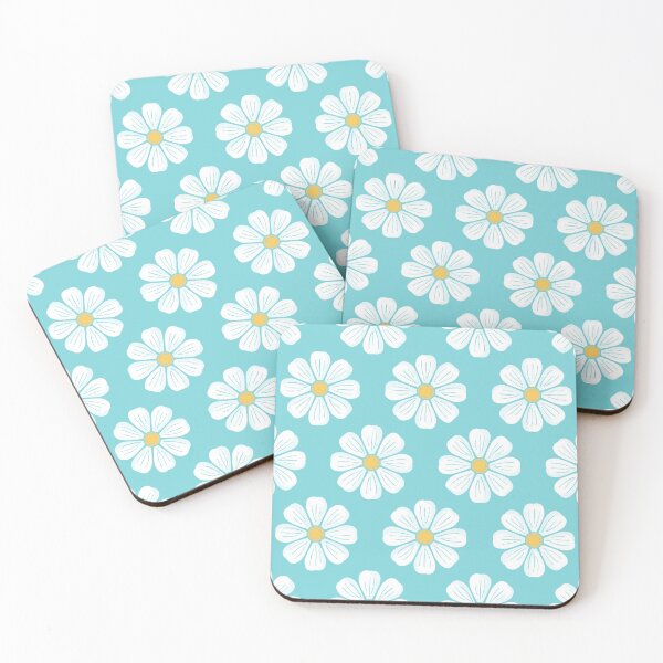Item preview, Bold Retro Daisy on Aqua designed and sold by SarahDCreative.