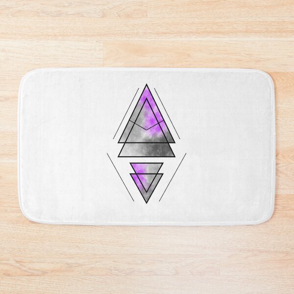 Artikelvorschau, Geometric Triangles - Purple, Grey entworfen und verkauft von TheeForestFox Shop.