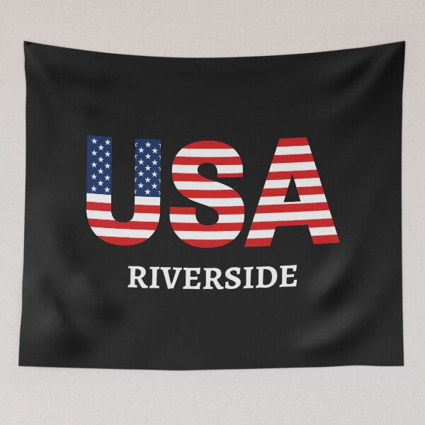 Item preview, Riverside - USA Flag - 4th of July - Independence Day of America designed and sold by JienChan26.