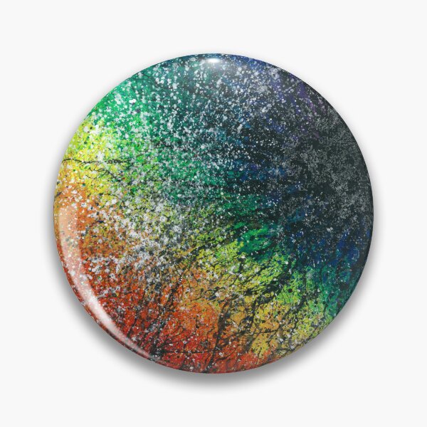 Item preview, The Warriors Of The Rainbow #703 Unique Vibrant Multi-colors Hand-painted OOAK LGBTQ+ Pride Abstract Painting Detail 1 For Chakras Balancing Meditation Aura Cleansing And Reiki Energy Healing 5D designed and sold by Rainbow Artist Orlando L.