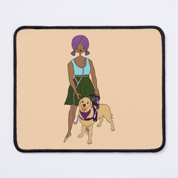Item preview, Cute Girl With Service Dog (orange) designed and sold by misslovelymess.