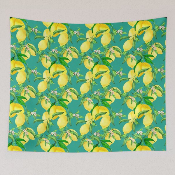 Item preview, Vibrant Lemons, Lemon Blossom and Lemon Leaves  designed and sold by silviaol.
