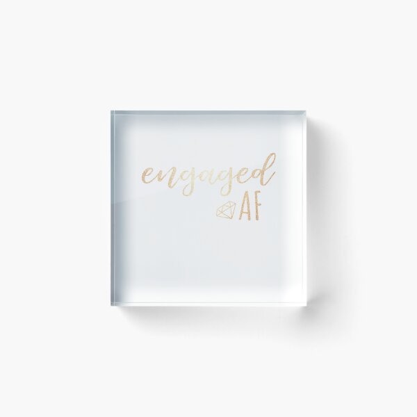 Item preview, Engaged AF Cute Engagement Fiancee designed and sold by Manveersh.