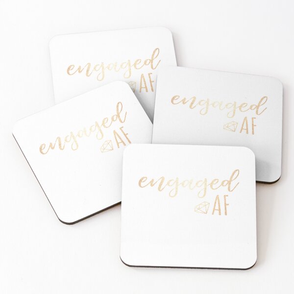 Item preview, Engaged AF Cute Engagement Fiancee designed and sold by Manveersh.