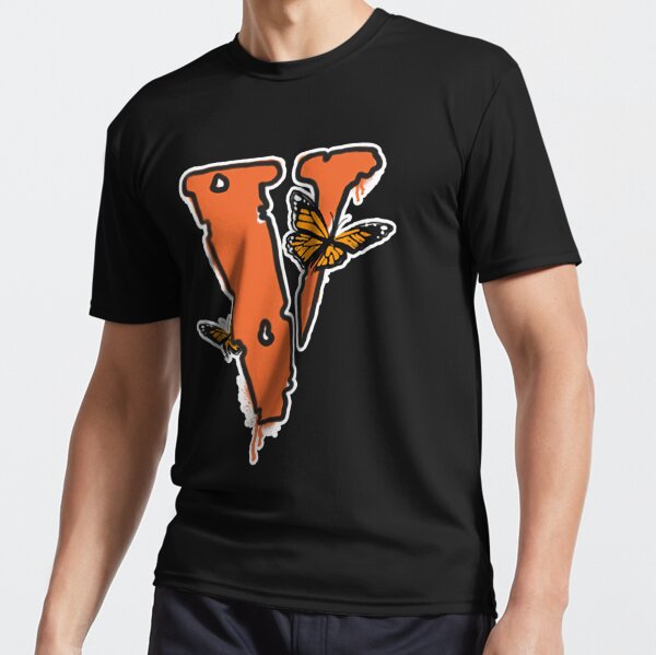 Vlone X Juice Wrld Butterfly Active T-Shirt for Sale by fybriggs16