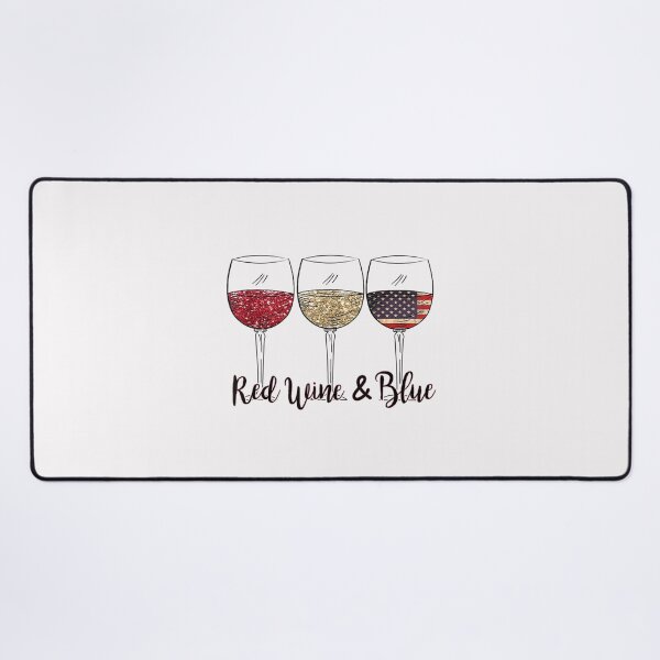 Item preview, Red Wine & Blue 4th of July wine Red White Blue Wine Glasses T Shirt designed and sold by Anthony-Wilson.