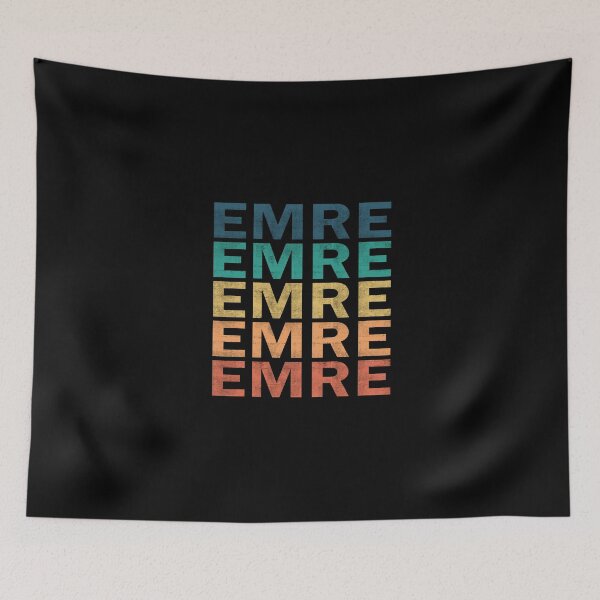Aperçu de l'œuvre Emre Name T Shirt - Emre Vintage Retro Name Gift Item Tee créée et vendue par jazminprin.