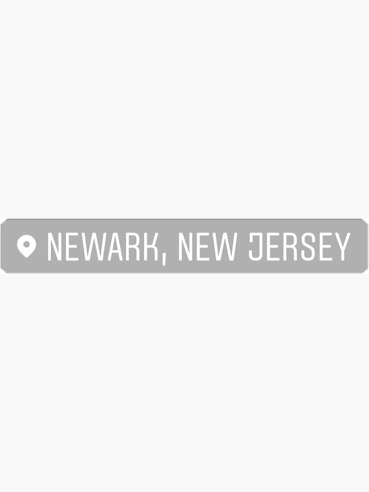 Newark New Jersey City Tag Sticker For Sale By Madd1eeee Redbubble 7793