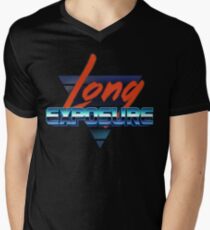 80s long exposure logo Men's V-Neck T-Shirt
