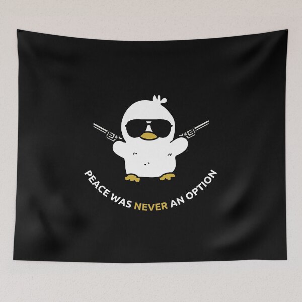 Item preview, Funny Duck - Peace Was Never An Option T shirt designed and sold by CircaModern.