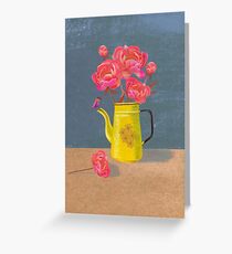 Yellow kettle filled with love Greeting Card