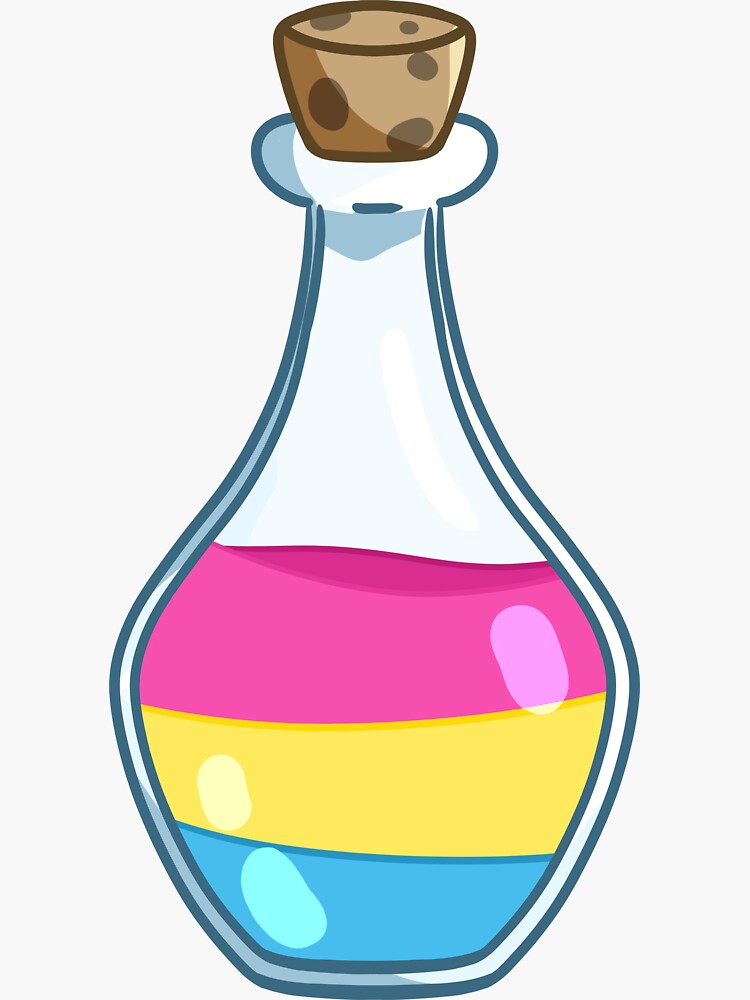 Pansexual Pride Potion Sticker For Sale By Noxlynn Redbubble