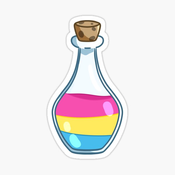 Pansexual Pride Potion Sticker For Sale By Noxlynn Redbubble