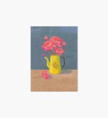 Yellow kettle filled with love Art Board
