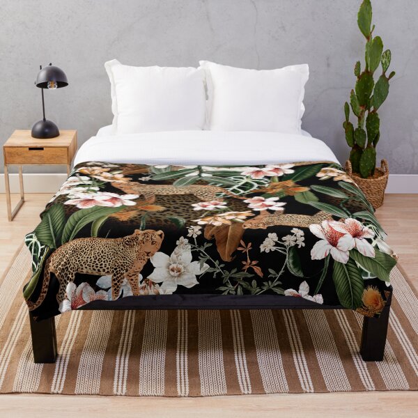 Item preview, Selva de leopardo floral designed and sold by FGCART.