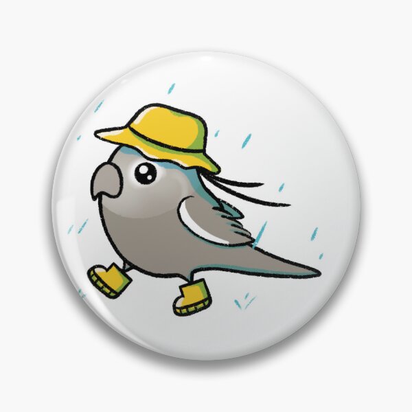 Item preview, Female Cinnamon Whiteface Cockatiel in the Rain designed and sold by NoodleSoupotDay.