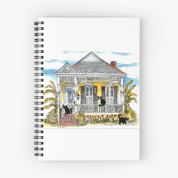 Item preview, Cats At Home At Their Yellow Victorian Style House In The French Quarter designed and sold by DonSylvester.