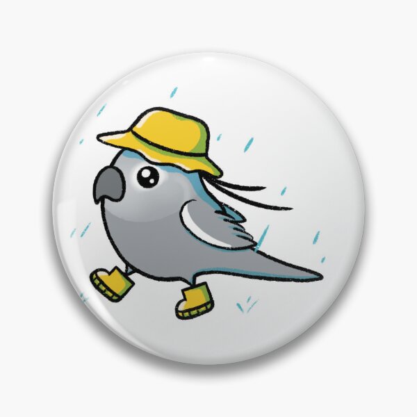 Item preview, Female Whiteface Cockatiel in the Rain designed and sold by NoodleSoupotDay.