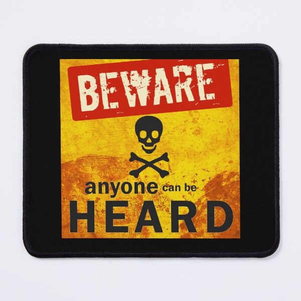 Item preview, Beware Anyone can be Heard designed and sold by poeticdustbin.