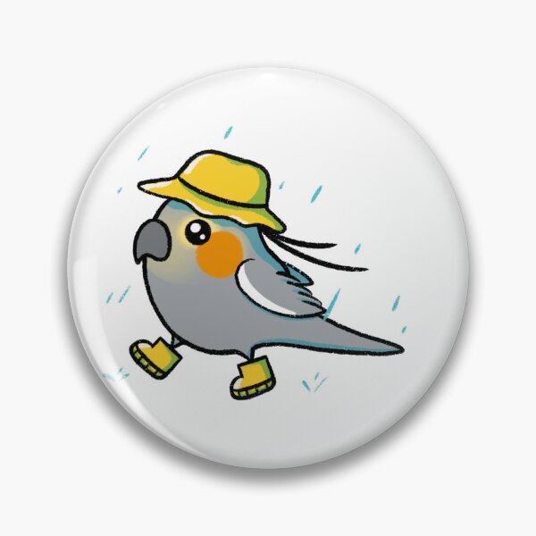Item preview, Female Cockatiel in the Rain designed and sold by NoodleSoupotDay.
