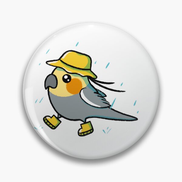 Item preview, Cockatiel in the Rain designed and sold by NoodleSoupotDay.