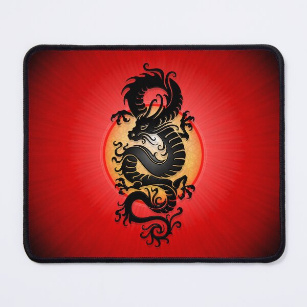 Item preview, Black Chinese Dragon on Red designed and sold by JeffBartels.