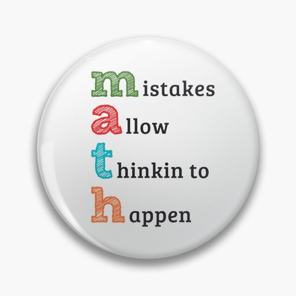 Artikelvorschau, Math mistakes allow thinking to happen entworfen und verkauft von wordsup.