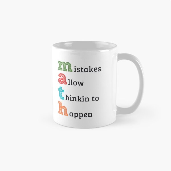 Item preview, Math mistakes allow thinking to happen designed and sold by wordsup.